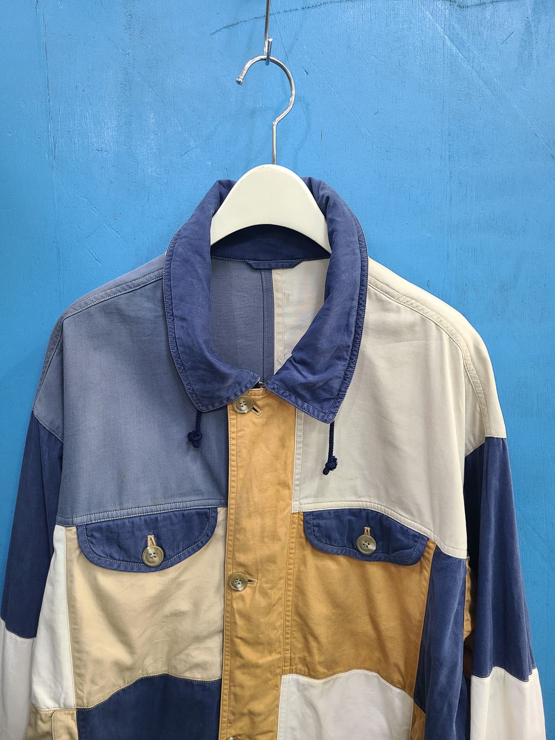 희귀 일본빈티지 패치워크 워크자켓  상품이미지4