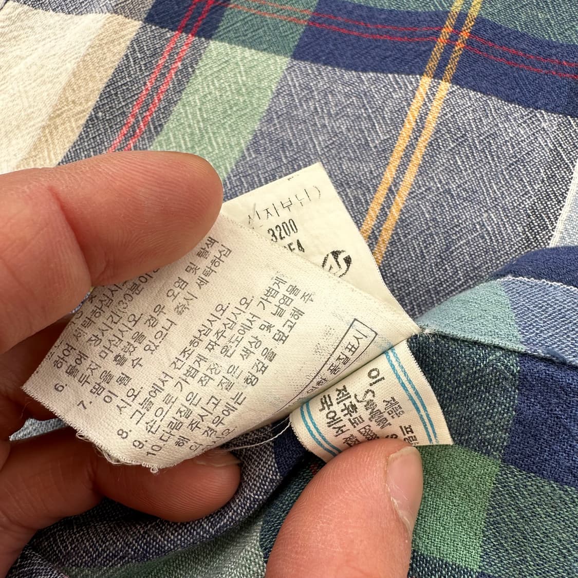 입생로랑 체크 린넨 반팔 셔츠 상품이미지6