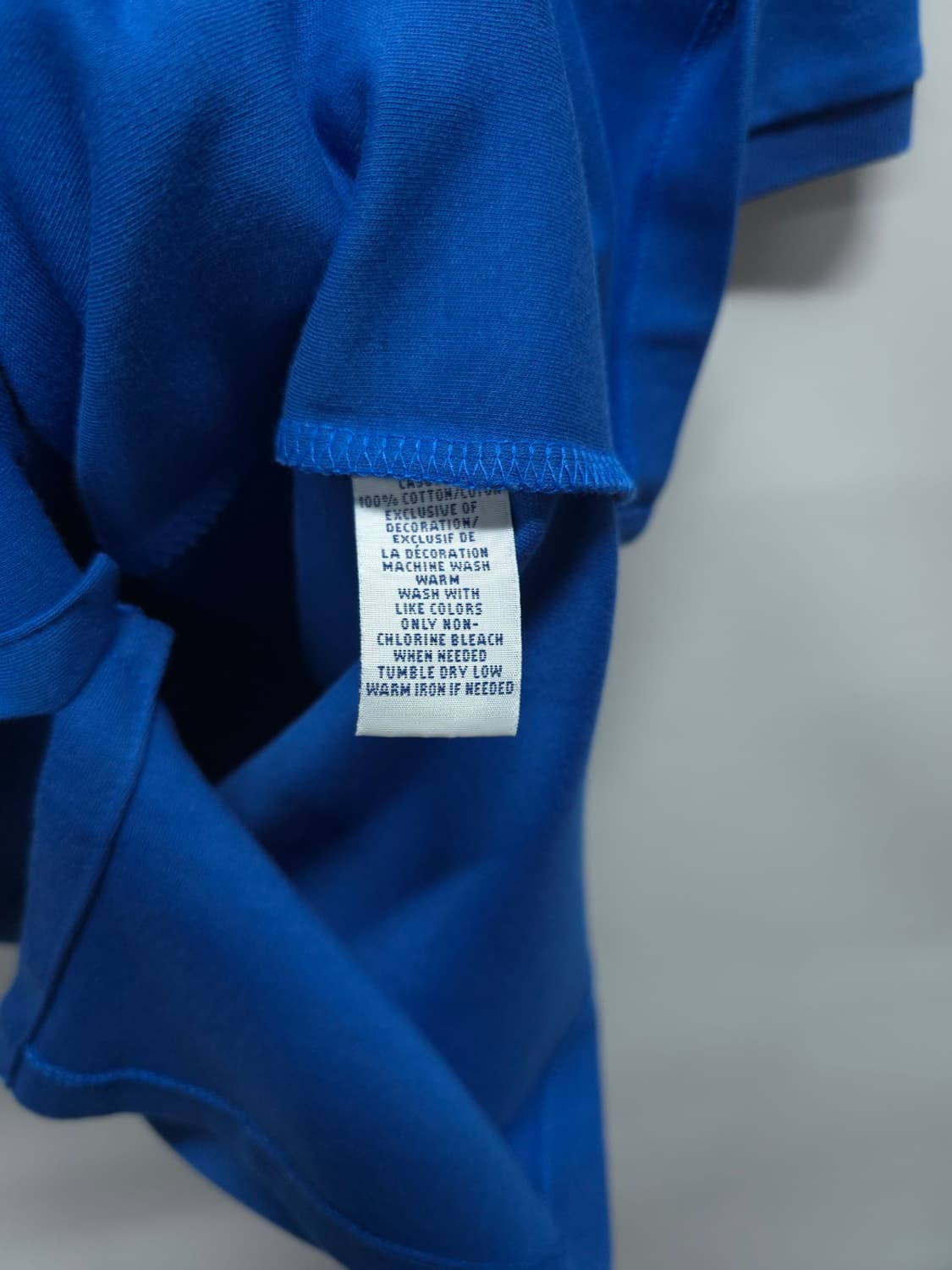 폴로랄프로렌 남여공용 블루 옐로우포니 반팔 카라티 (S/P 사이즈) 상품이미지6