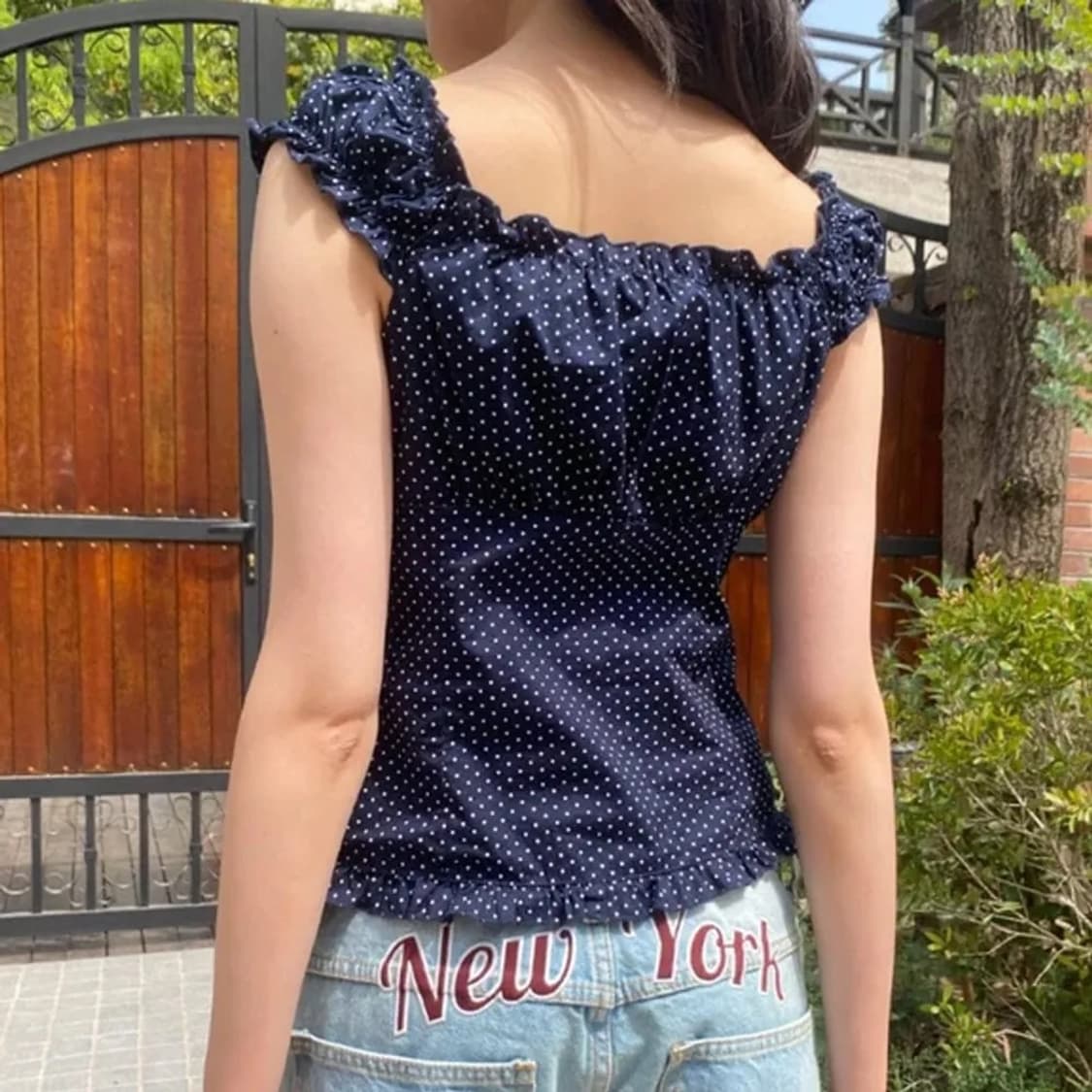 브랜디 멜빌 엘레나 도트 블라우스 상품이미지4