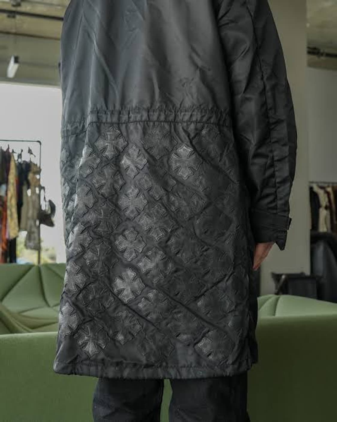 크롬하츠 VIC한정 레더패치 나일론 코트 상품이미지1