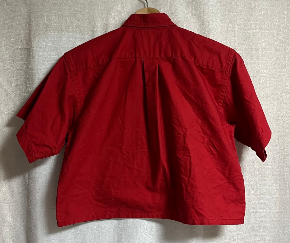 폴로 랄프로렌 크롭 반팔 셔츠 L 상품이미지6