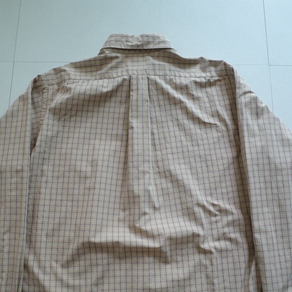 90s 엘엘빈 빈티지 MADE IN USA 체크 셔츠 커스텀핏 L 상품이미지7