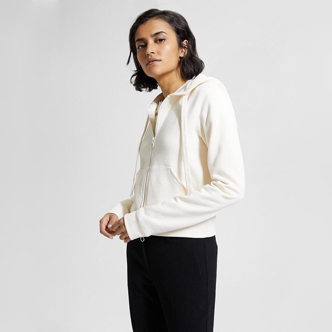 띠어리 플리스 후드 집업 상품이미지1