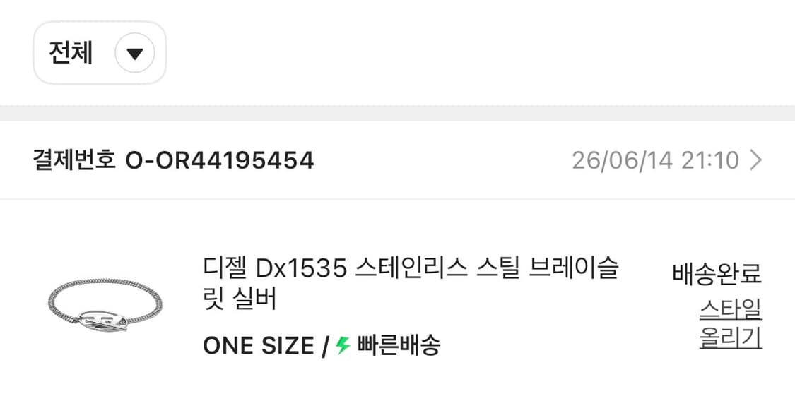 디젤 Dx1535 스테인리스 스틸 브레이슬릿 실버 팔찌 상품이미지7