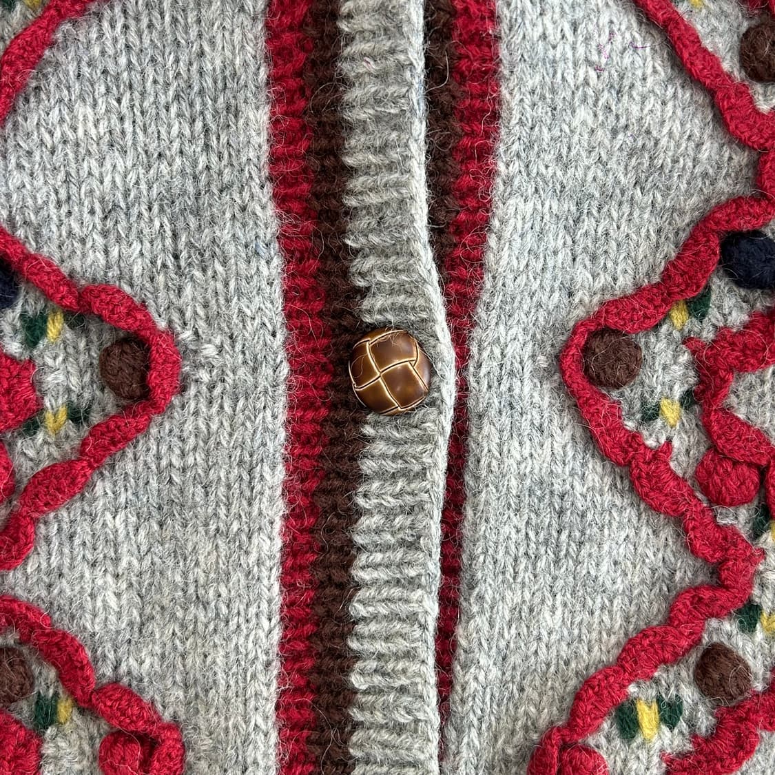 빈티지 울 노르딕 니트 후드가디건  상품이미지5