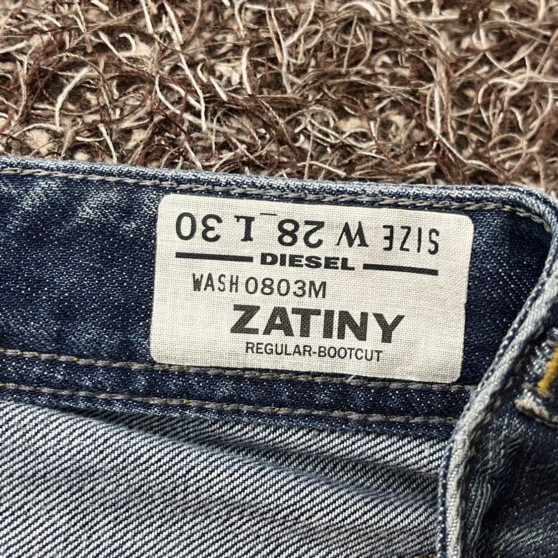 데드스탁 디젤 부츠컷 ZATINY 워싱 데님 팬츠 상품이미지7