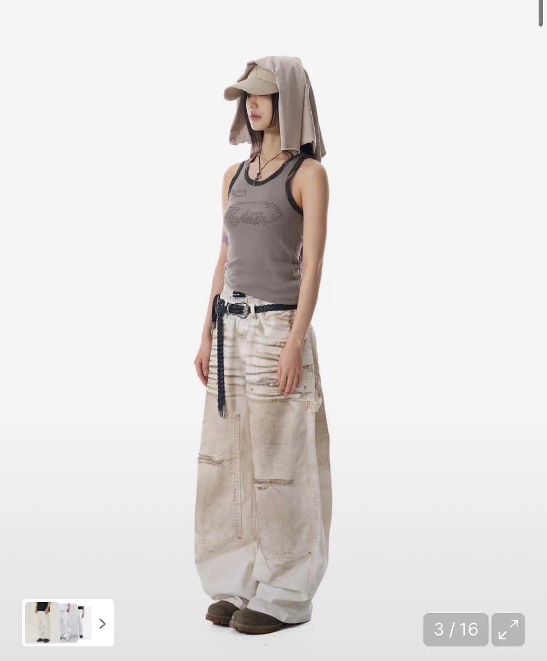 아캄 더티 워시드 팬츠 1size 상품이미지2