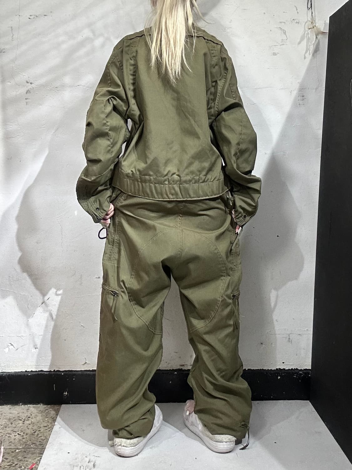 빈티지 카키 미군 cvc 전차병 밀리터리 점프수트 조종사 군복  상품이미지3