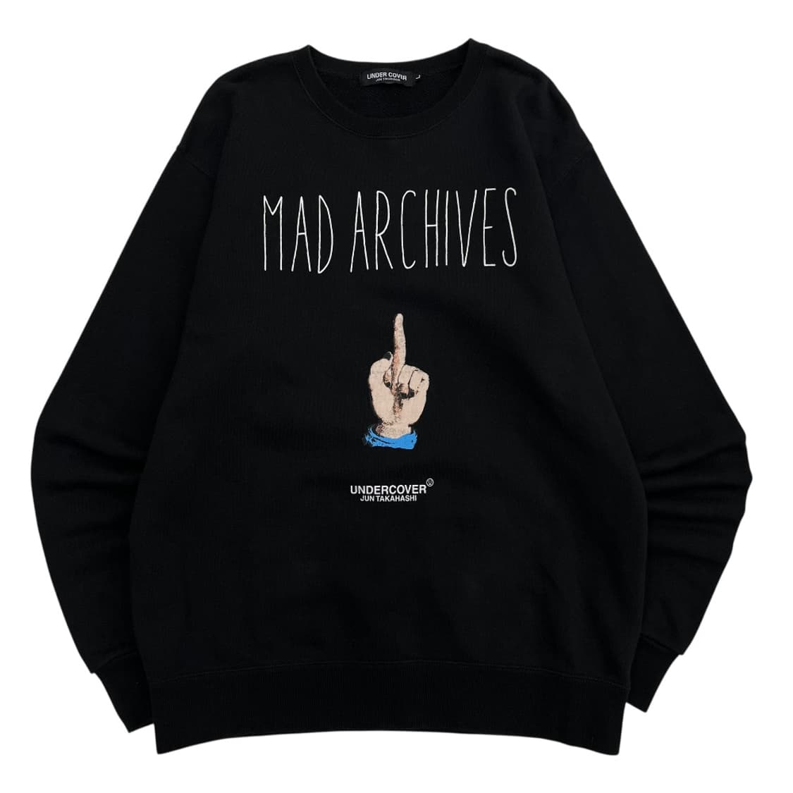 언더커버 프린팅 블랙 맨투맨 L 상품이미지2