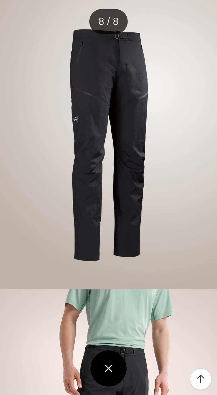 아크테릭스 감마 퀵드라이 블랙 팬츠 판매합니다 상품이미지4