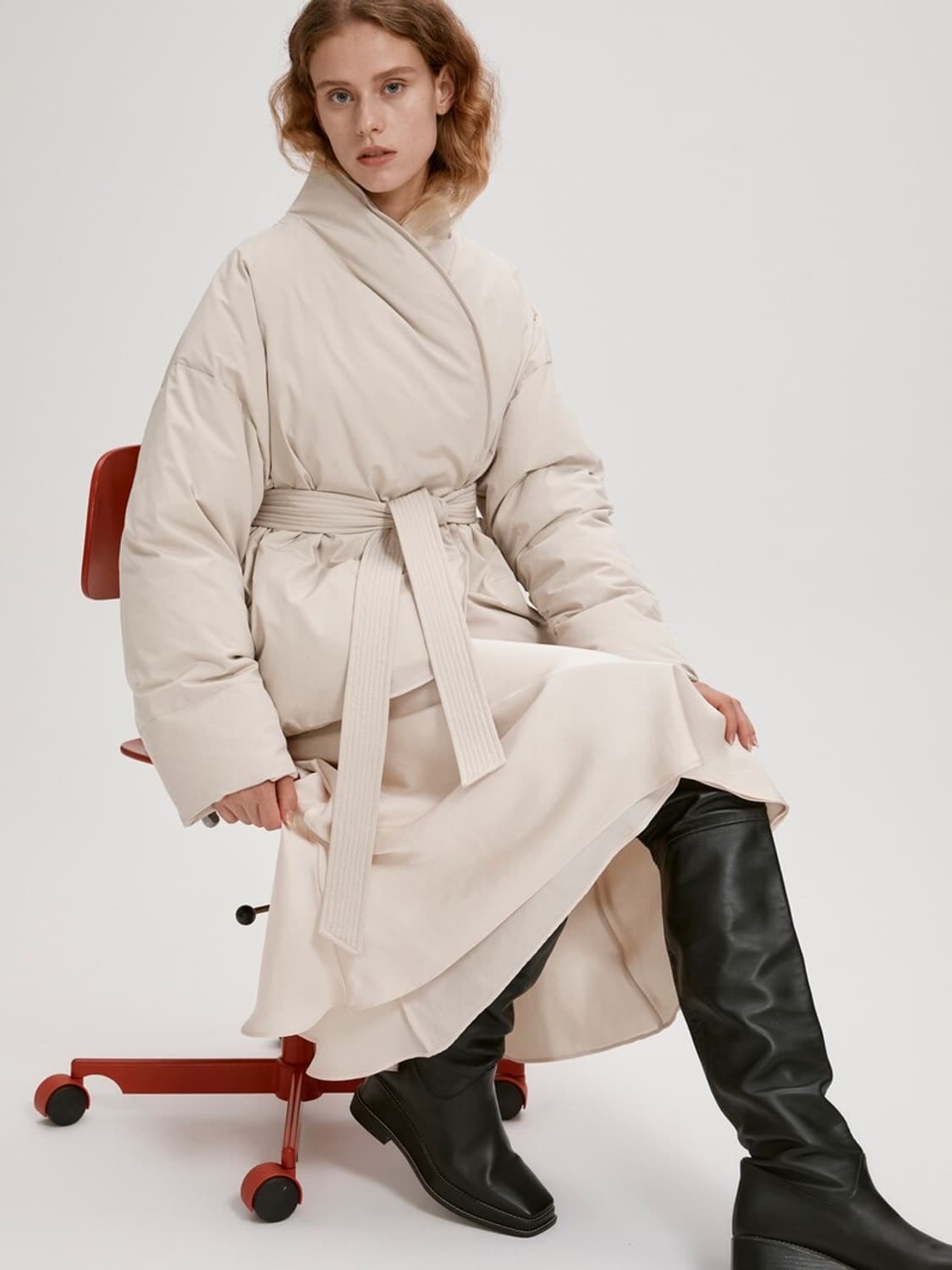 렉토 패딩 recto BELTED DOWN JACKET 상품이미지4