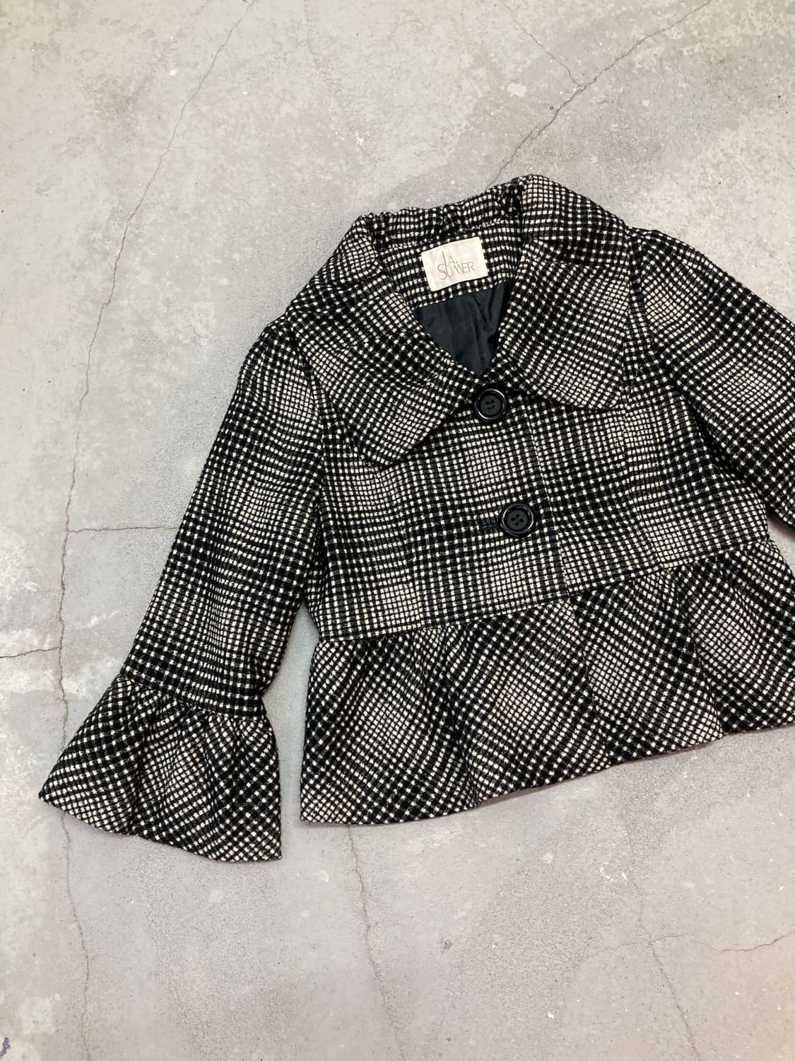 two-button pinterest-style check jacket 상품이미지2