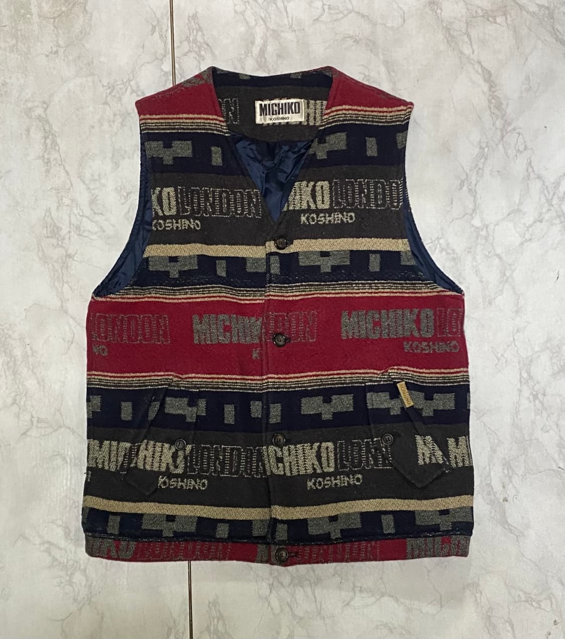 미치코런던 니트 베스트조끼 사이즈 95 상품이미지1
