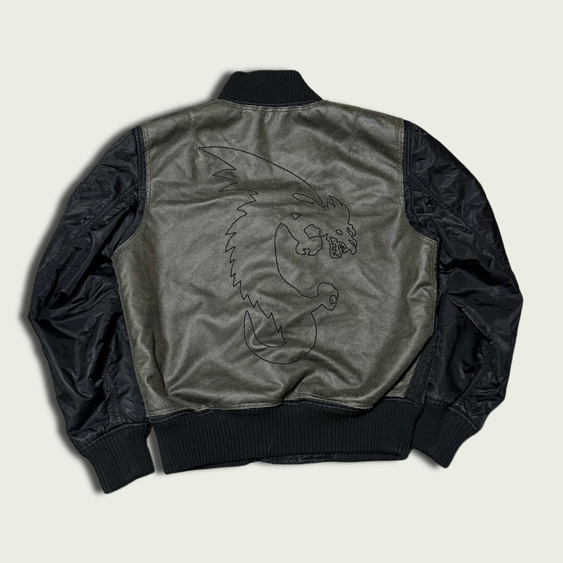 00's 아르마니진스 드래곤하이드 봄버 상품이미지5