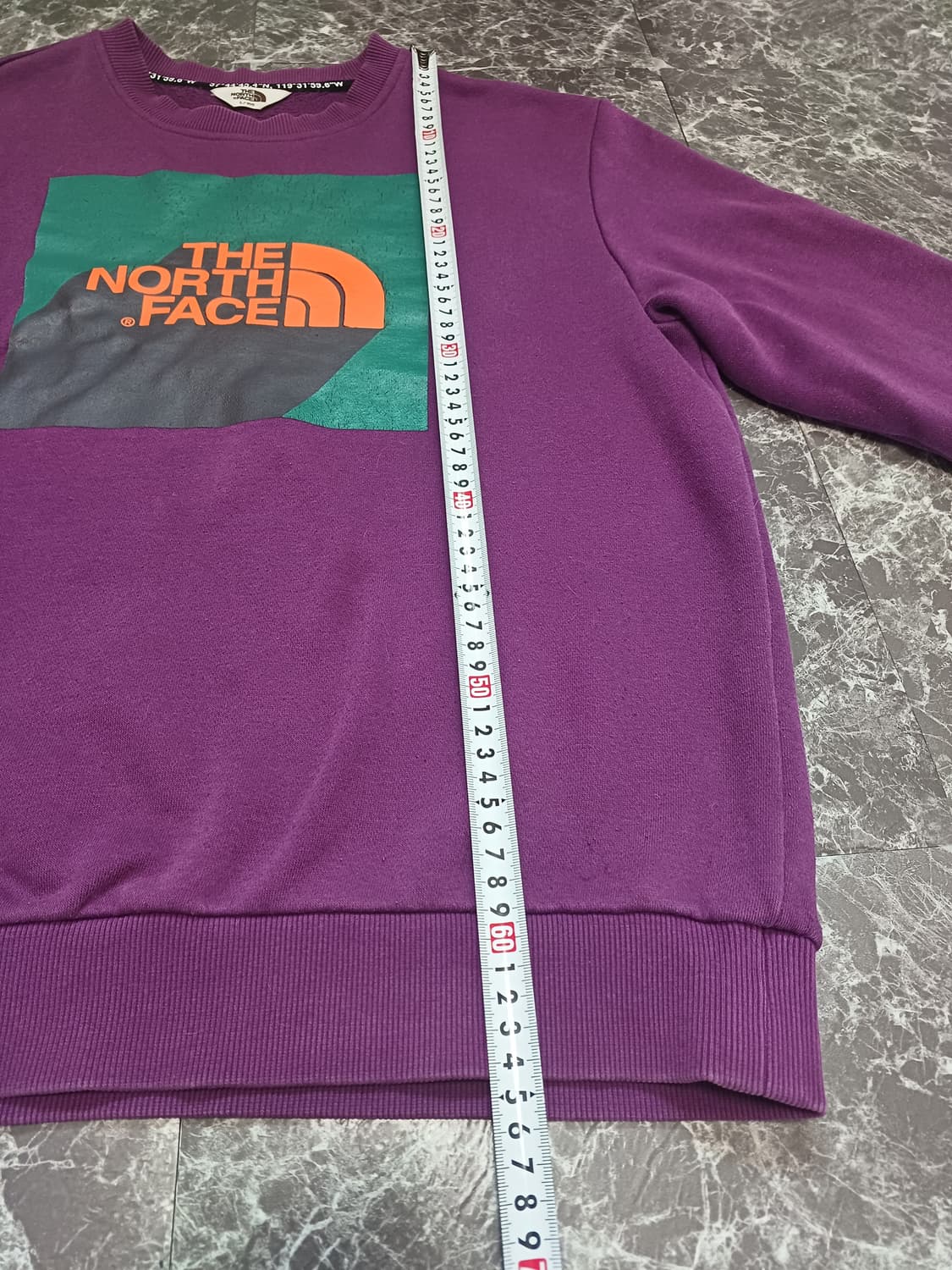 The North Face 퍼플 로고 맨투맨 L 상품이미지9