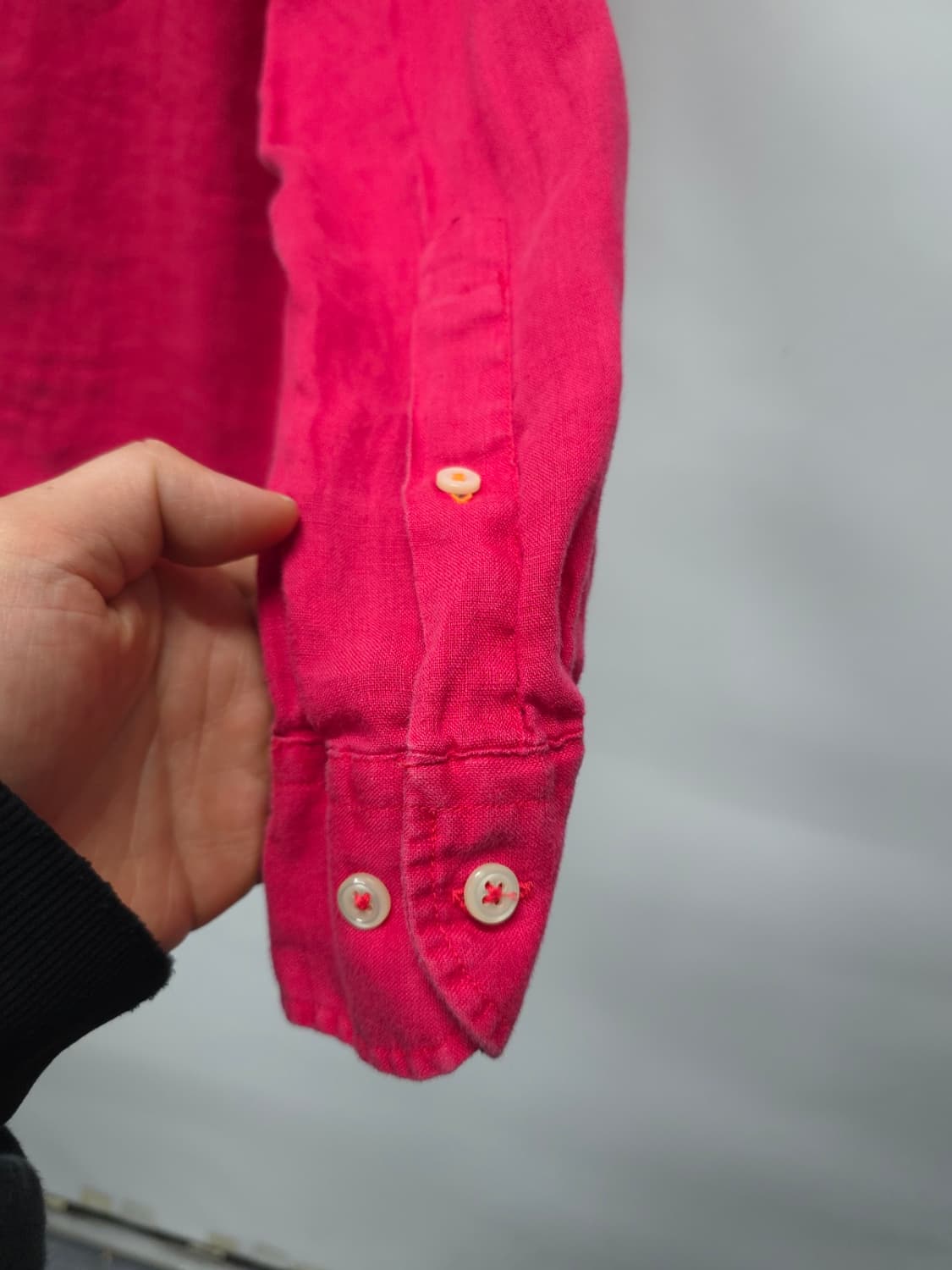 타미힐피거 프리미엄 린넨 셔츠 핫핑크 (~66반) 상품이미지8