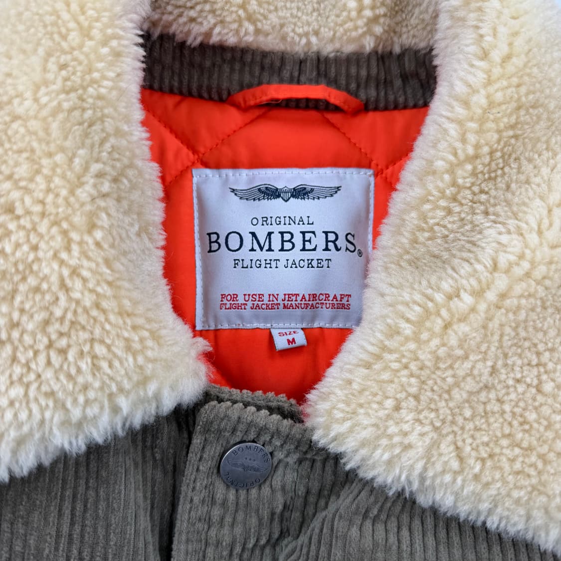 Bombers original 코듀로이 쉐르파 자켓 상품이미지5