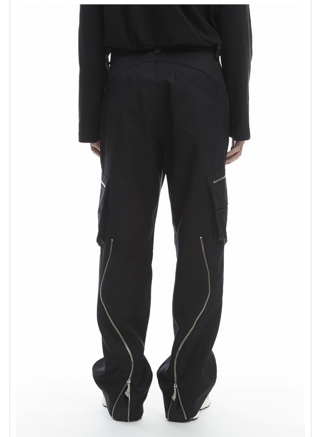 큐레이티드 퍼레이드 플로우 트라우저 블랙 46 상품이미지1