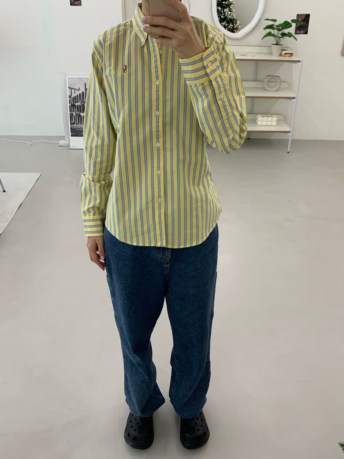 폴로 랄프로렌 여성 스트라이프 셔츠 6 상품이미지6