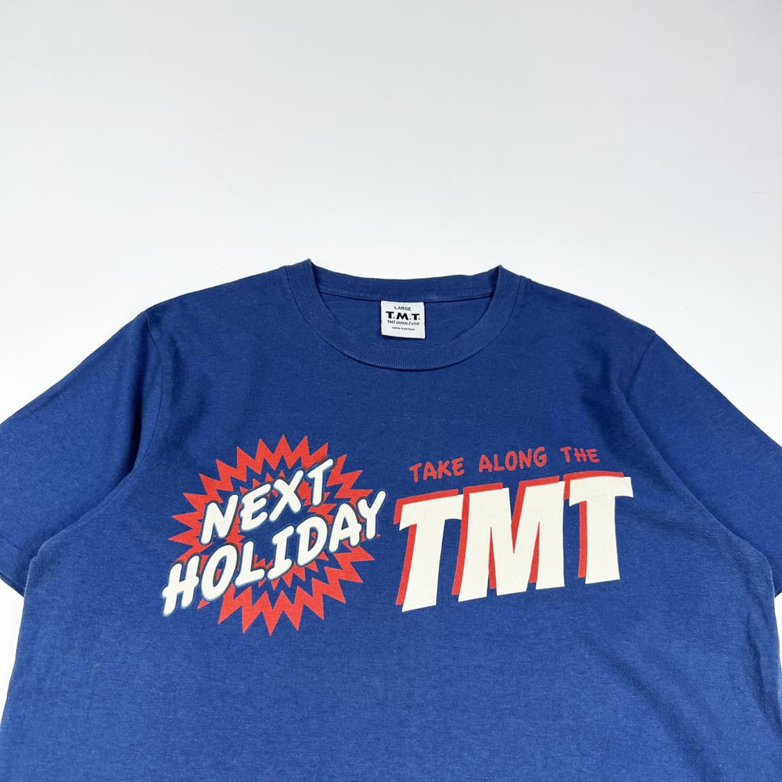 VTG 빈티지 tmt 재팬 블루 반팔티 (L) 상품이미지1