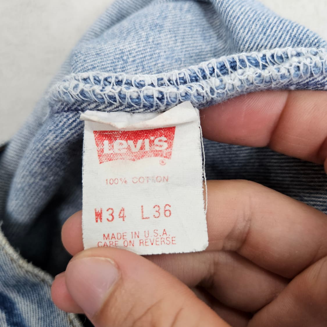 90s 리바이스 501 데님 34 36 Made in USA 상품이미지7