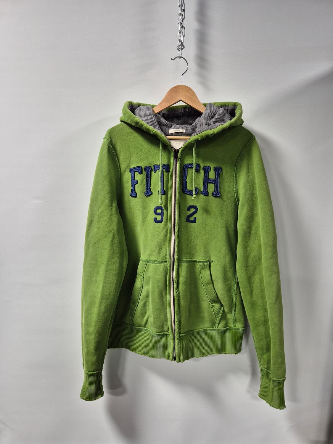 100 아베크롬비 Y2K 올드스쿨 빈티지 말차후드집업 L사이즈(상태A급) 상품이미지1