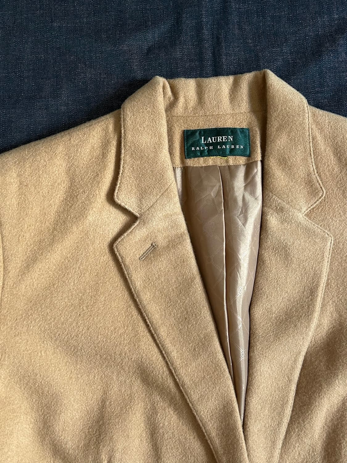 로렌 랄프로렌 카멜 헤어 블레이저 Made in USA 상품이미지5