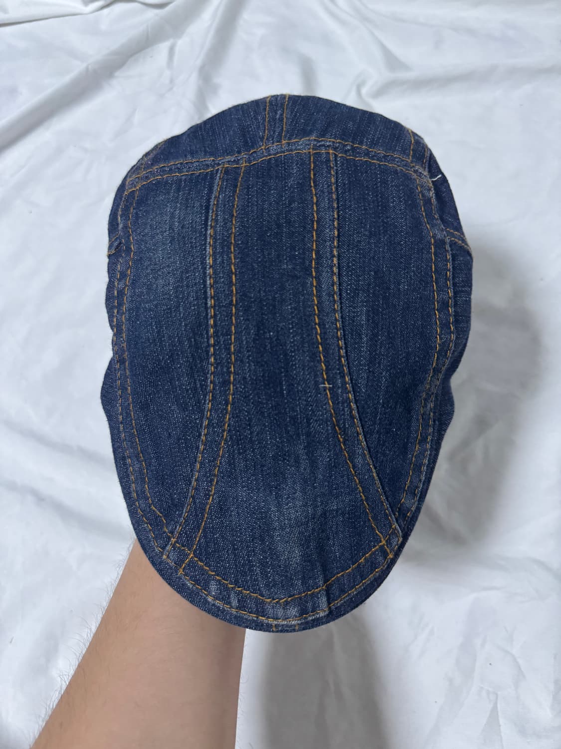 빈티지 데님 헌팅캡 베레모 상품이미지4