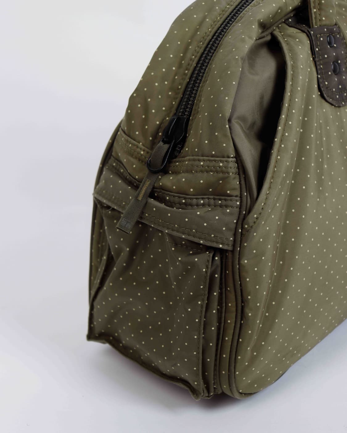 [HEADPORTER] 도트 패턴 올리브 패디드 보스턴백 상품이미지5