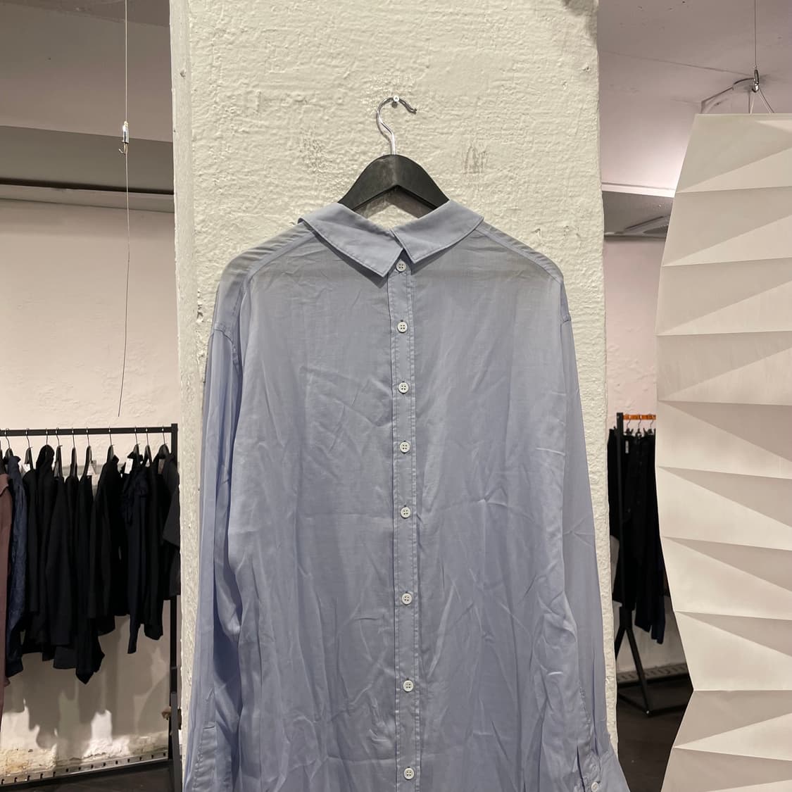 설밤 18ss 버튼 디테일 텐셀 셔츠 상품이미지4