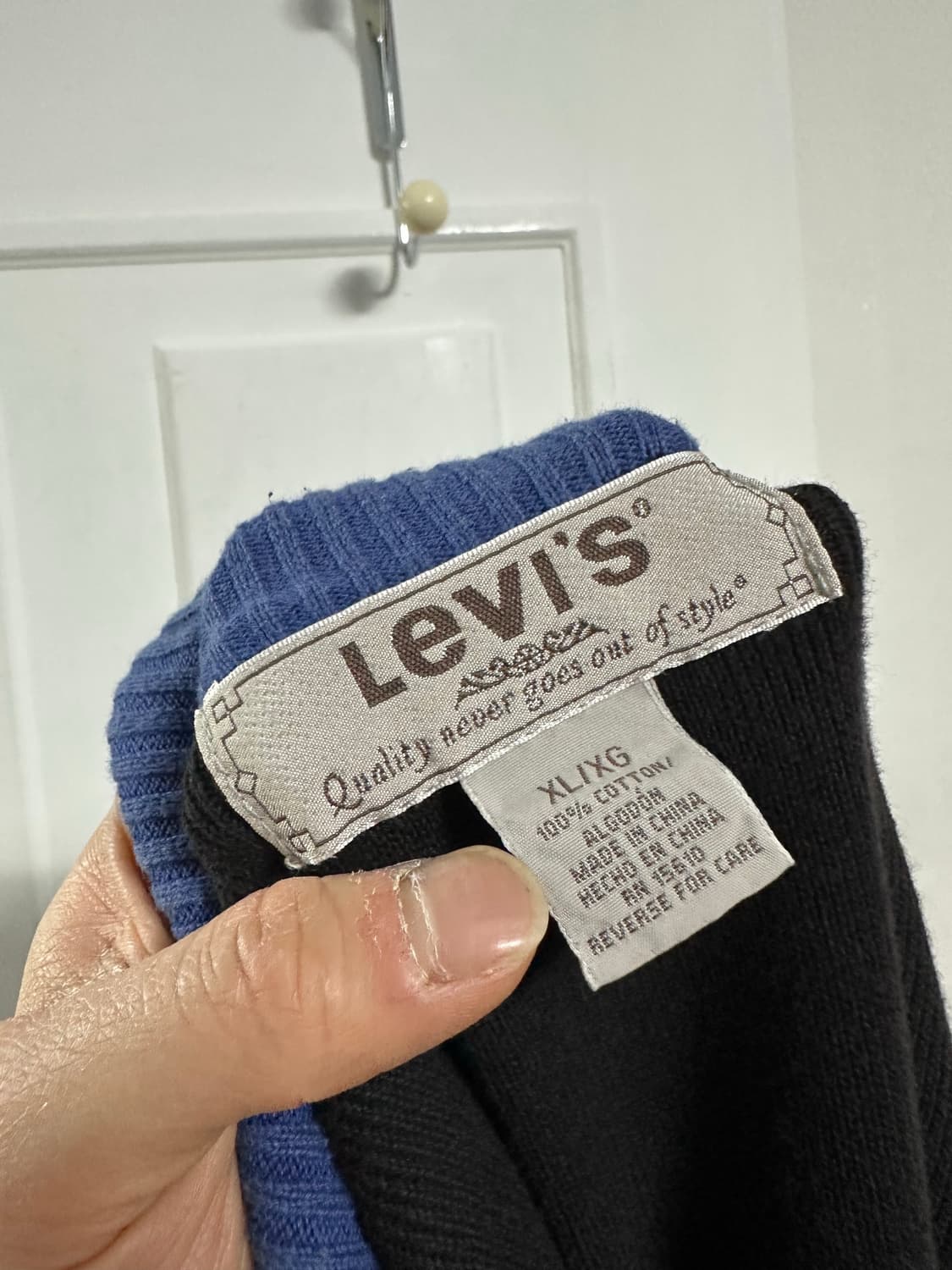 리바이스 코튼 니트집업 상품이미지3