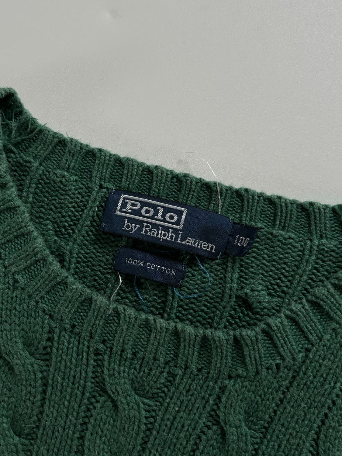 Polo 폴로 랄프로렌 그린 케이블 니트 상품이미지4