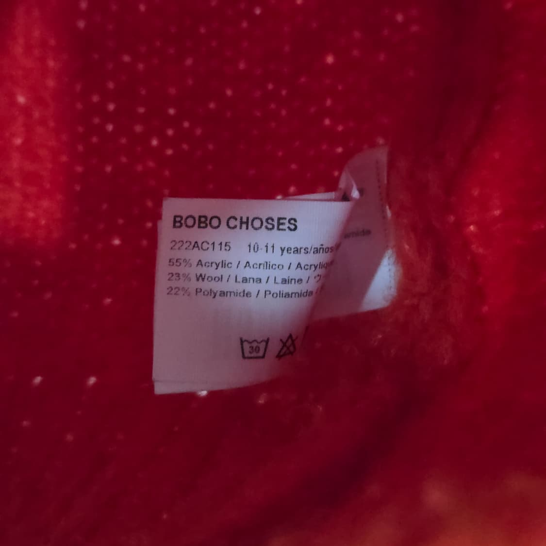 보보쇼즈 키즈 니트 가디건 10/11Y  상품이미지4