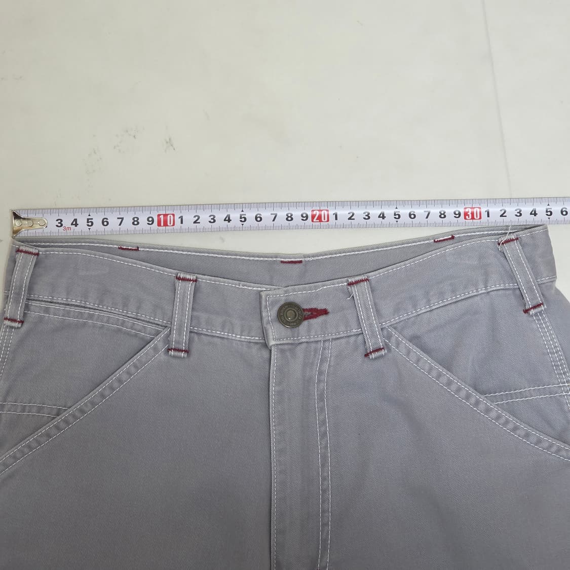 28 일본빈티지 더스티 퍼플 카펜터 세미와이드 팬츠 상품이미지8