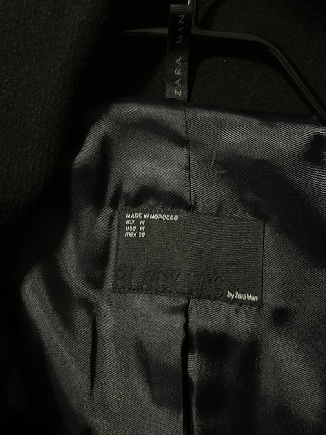 자라 Black Tag 사선 하이넥 코트 상품이미지3