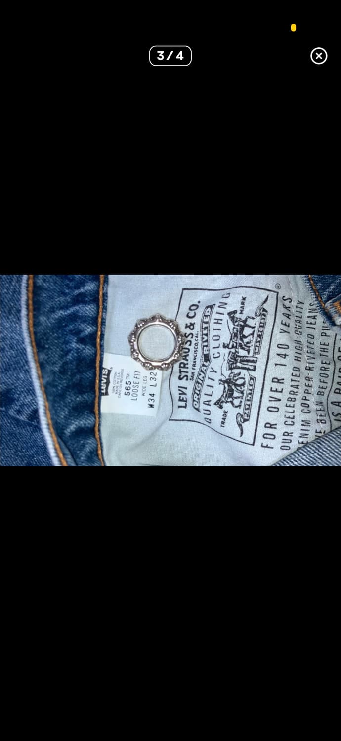 Levis 565 90s usa made 34 리바이스 565 상품이미지3