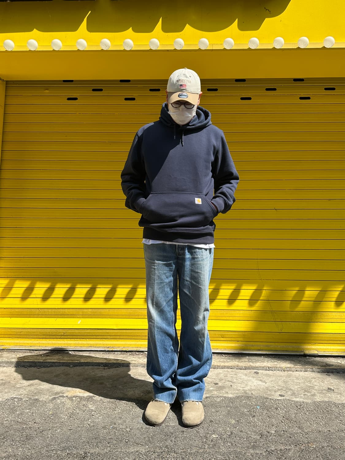 칼하트 레인 디펜더 루즈 핏 써멀 후드 네이비 M 상품이미지3