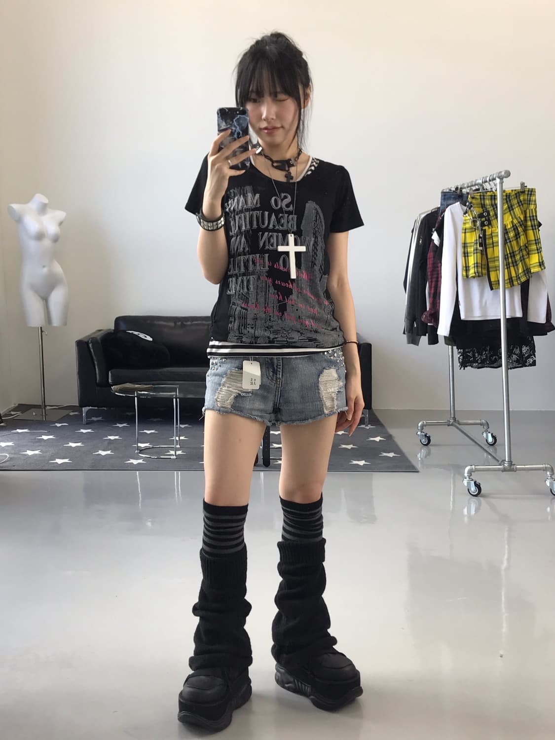 Jpn Kitsch Graphic Short Sleeve T-Shirts 상품이미지2
