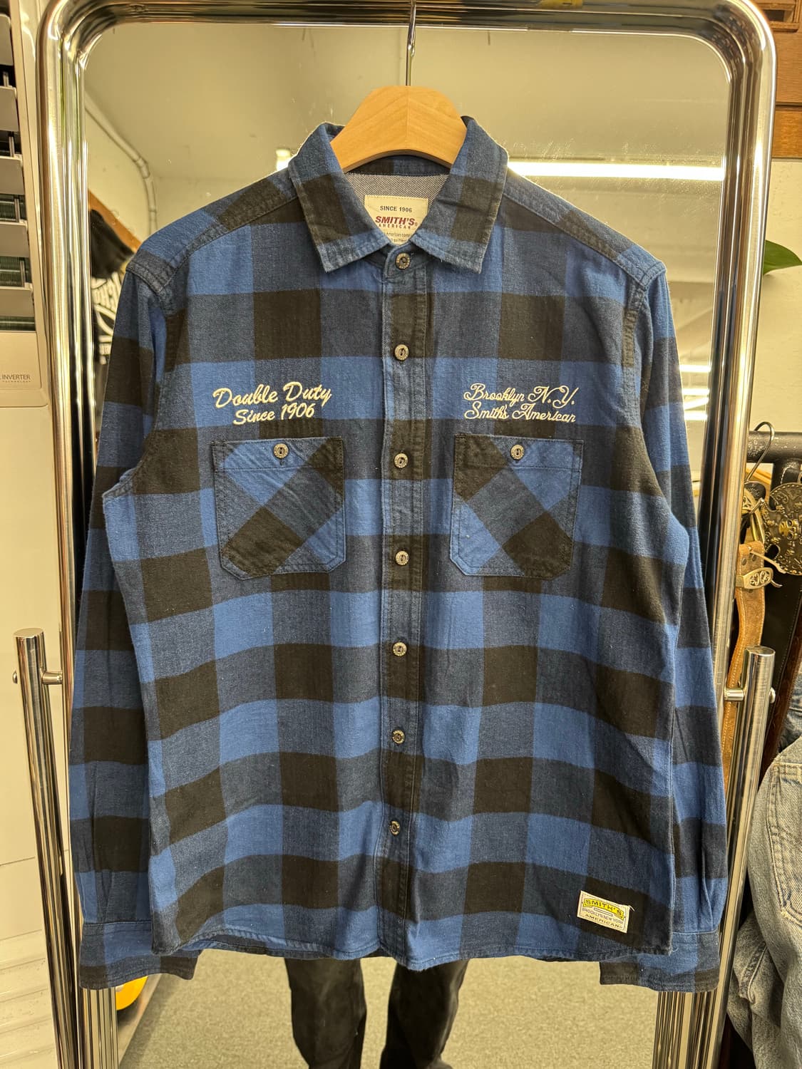 Smith’s American 빈티지 체크 패턴 플란넬 셔츠 상품이미지1