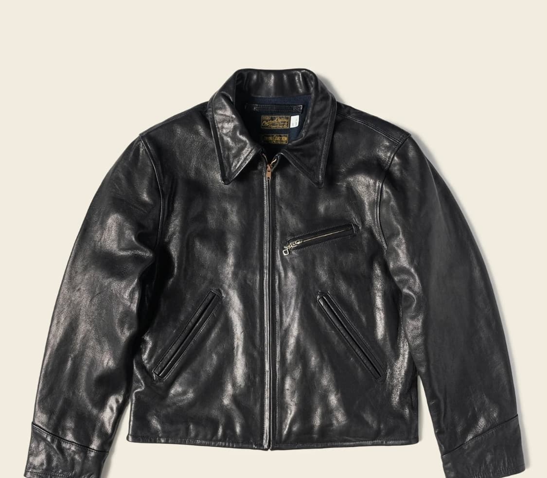 [L] 브론슨 코삭 고트스킨 레더 자켓 상품이미지1
