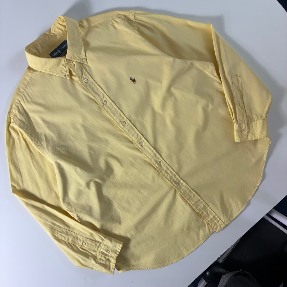 Polo  폴로 랄프로렌 자수 코튼 옐로우 옥스퍼드 셔츠  상품이미지2