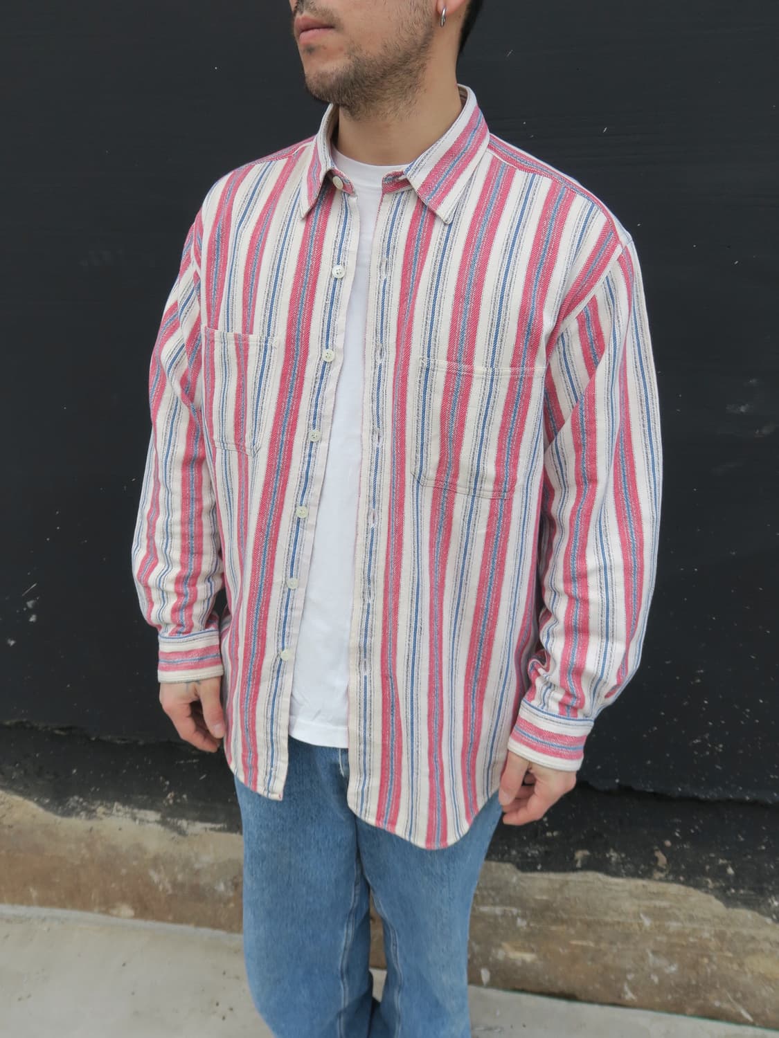 아메리칸 빈티지 스트라이프 셔츠 상품이미지1