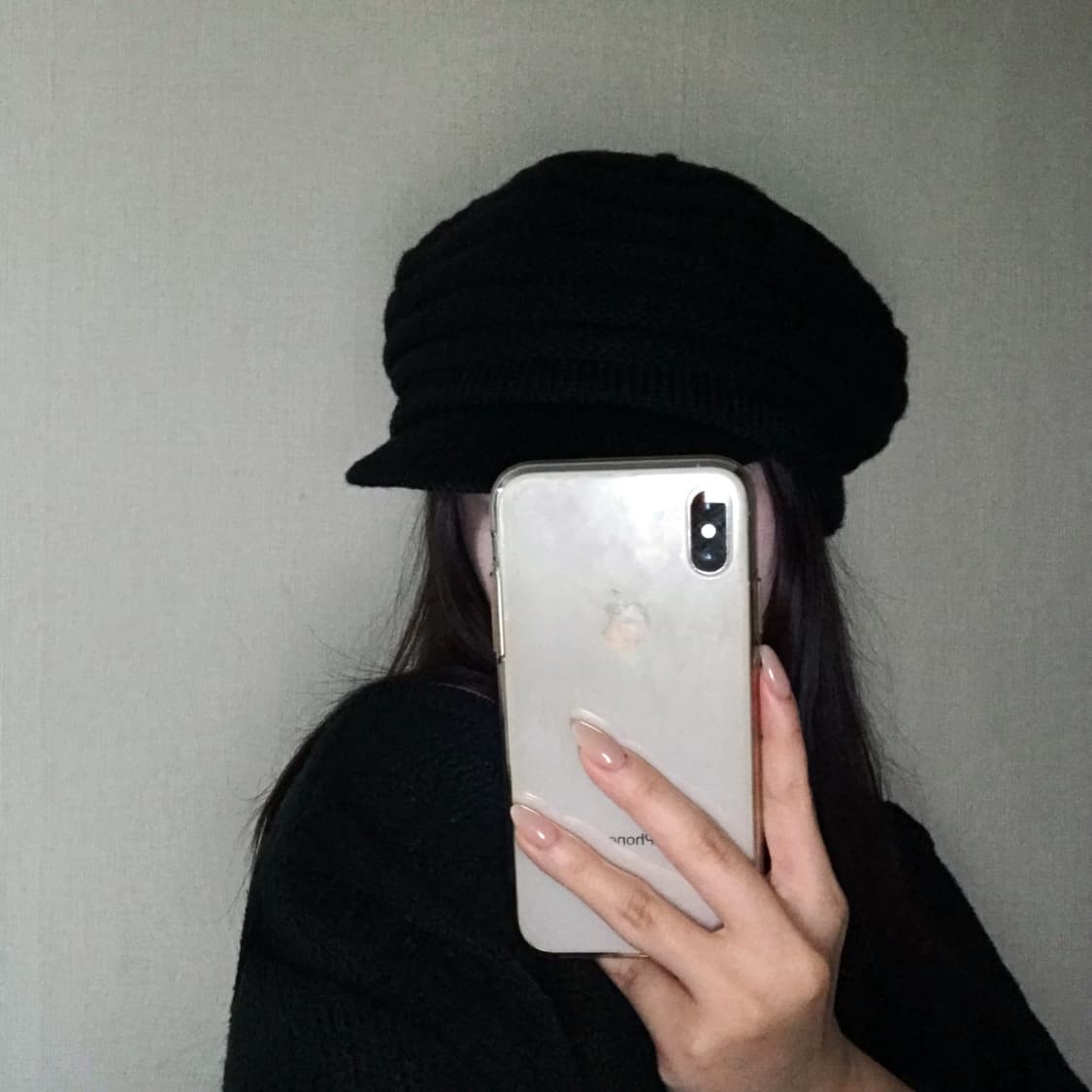 빈티지 블랙 스트라이프 니트캡 니트모자 상품이미지3