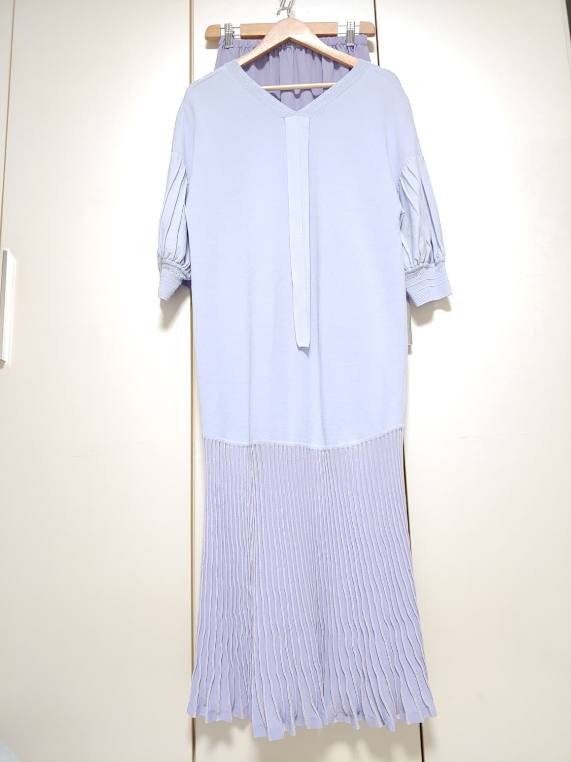 한섬 오즈세컨 435000원 플리츠블록 드레스  상품이미지8