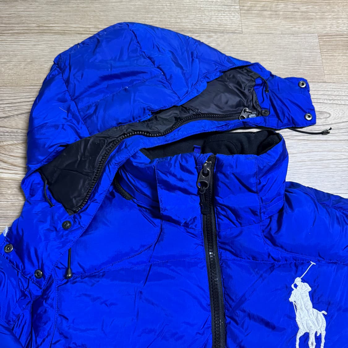 폴로 빅포니 패딩 블루 상품이미지4
