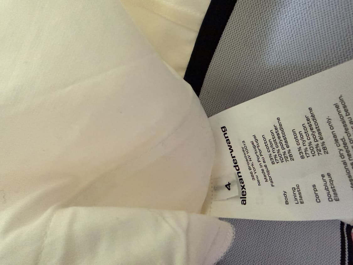 알렉산더왕 화이트 로고 스커트 사이즈 4 상품이미지3