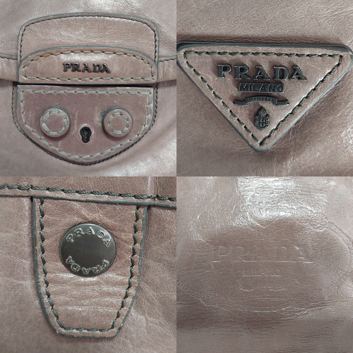 프라다 레더 플랩 브리프케이스 토트백 2way (정품) 상품이미지4