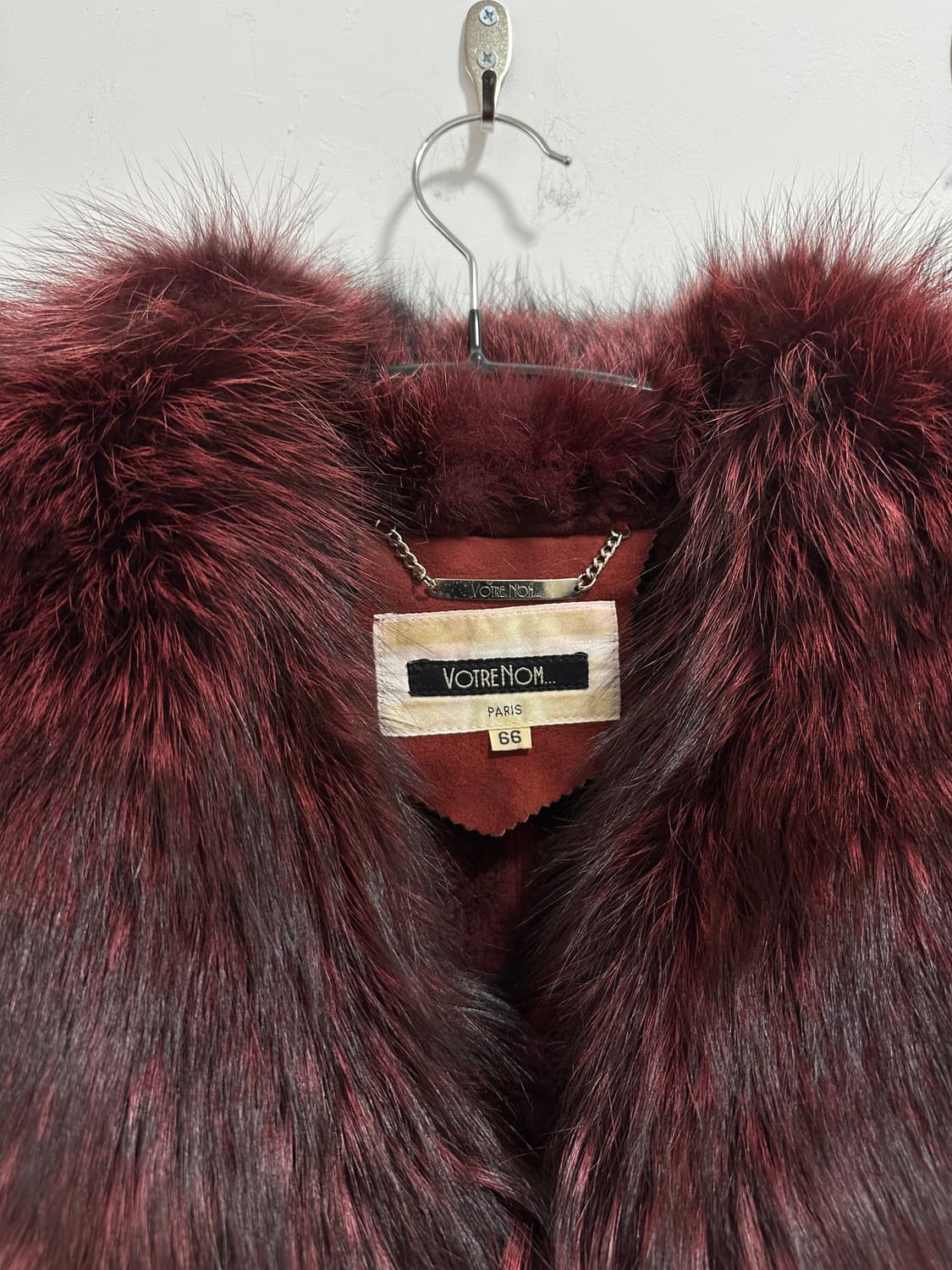 Lamb skin red fox fur jacket 상품이미지6