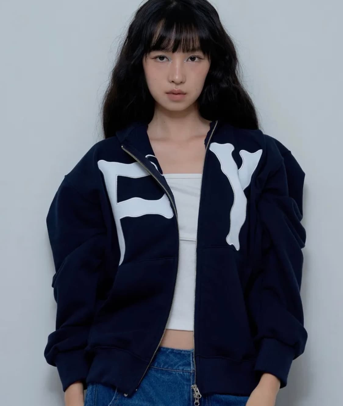 팬시클럽 FY 스탠다드 후드집업 네이비 상품이미지1